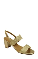 VANELi Lettie Sandal Beige/Platino Weave Fabric at Nordstrom,