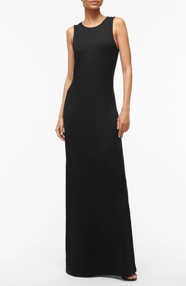 STAUD Sleeveless Maxi Dress Black at Nordstrom,