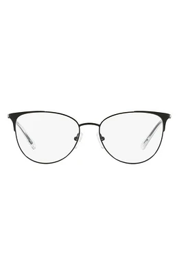 AX Armani Exchange 52mm Cat Eye Optical Glasses in Black at Nordstrom