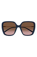 Chloé 57mm Gradient Square Sunglasses in at Nordstrom