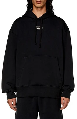 DIESEL Macs Overdye Hoodie Black at Nordstrom,