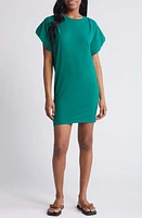 Nation LTD Layne Crewneck Pima Cotton Blend T-Shirt Minidress Verdant Green at Nordstrom,