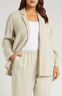 Eileen Fisher Notch Organic Linen Blazer at Nordstrom,