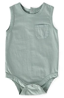 Pehr Organic Cotton Tank Bodysuit in Sea at Nordstrom