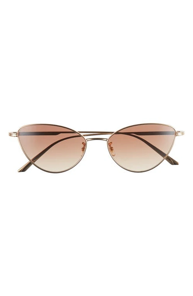 Oliver Peoples x KHAITE 1998C 56mm Cat Eye Sunglasses in Gold at Nordstrom