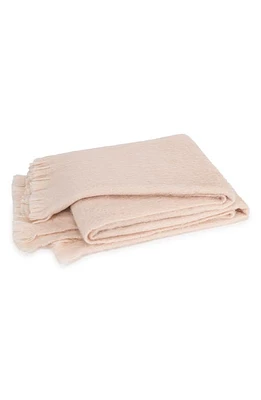 Matouk Bruno Alpaca & Merino Wool Throw Blanket in Slipper at Nordstrom