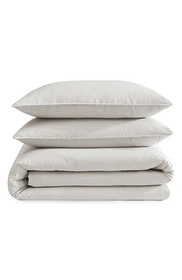 Calvin Klein Soft Linen Blend Duvet Cover & Shams Set in Beige/Tan at Nordstrom