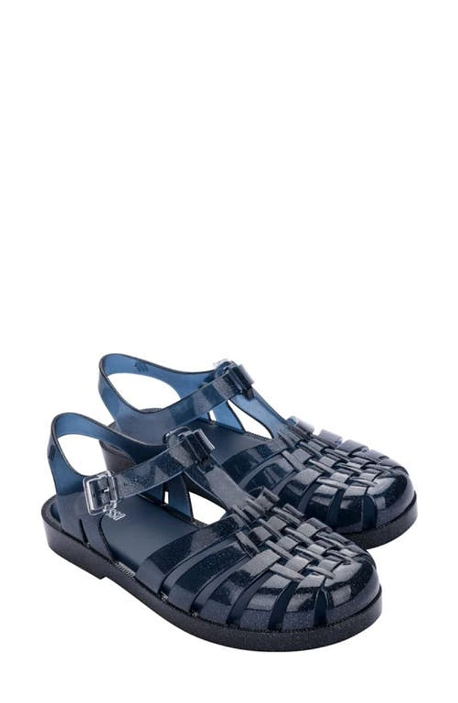 Melissa Possession Glitter Jelly Fisherman Sandal Blue Glitter/Blue at Nordstrom,