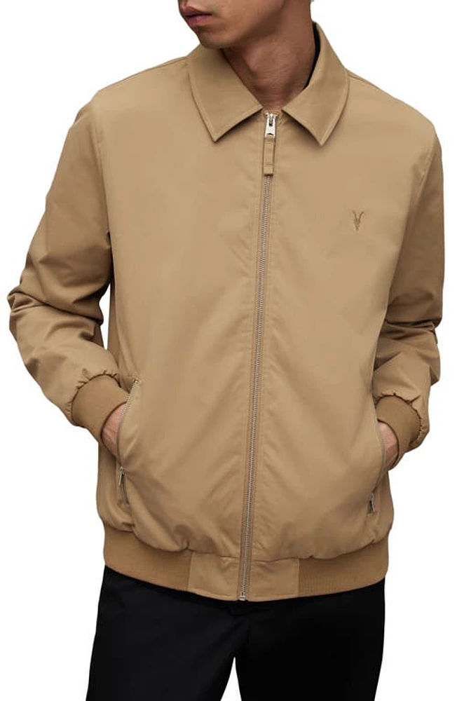 AllSaints Randall Jacket Sand Brown at Nordstrom,