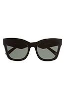 Le Specs Showstopper D-Frame Sunglasses in Black at Nordstrom