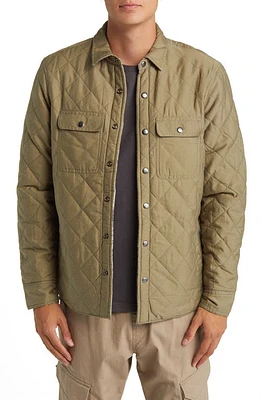 Treasure & Bond Reversible Shirt Jacket Olive Mermaid at Nordstrom,