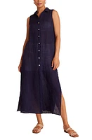 Bella Dahl Front Button Side Slit Sleeveless Duster at Nordstrom,