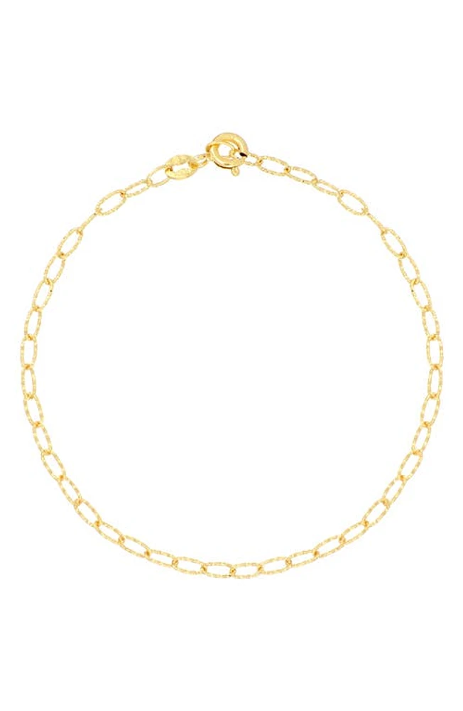 Bony Levy 14K Gold Textured Chain Bracelet in Yellow Gold at Nordstrom