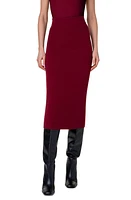 Akris punto Rib Cashwool Midi Sweater Skirt 069 Garnet at