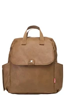 Babymel Robyn Convertible Faux Leather Diaper Backpack in Tan at Nordstrom