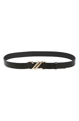 Proenza Schouler Mono Leather Belt in Black at Nordstrom