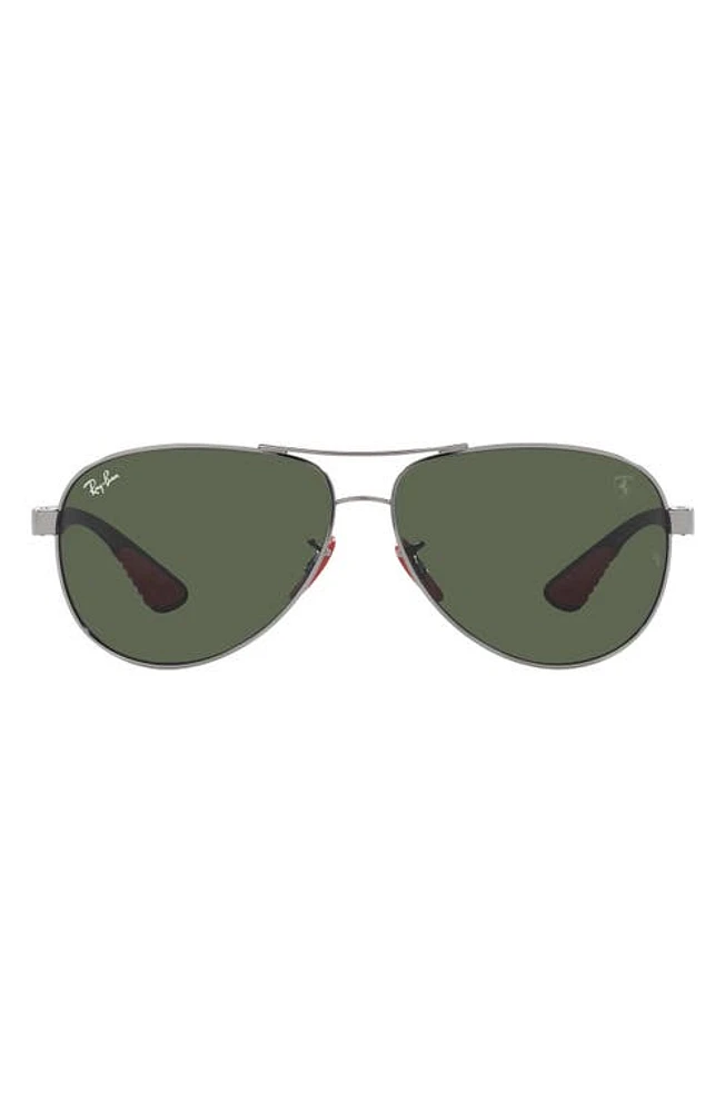 Ray-Ban 61mm Pilot Sunglasses in Gunmetal at Nordstrom