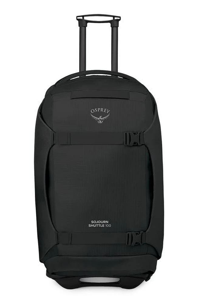 Osprey Sojourn -Inch Shuttle Wheeled Recycled Nylon Duffle Bag in Black at Nordstrom