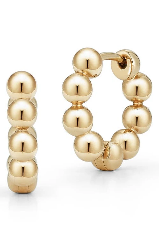 Dana Rebecca Designs Poppy Rae Pebble Hoop Earrings in Yellow Gold at Nordstrom