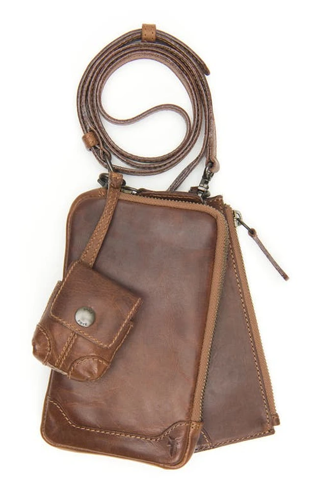 Frye Melissa 3-in-1 Leather Crossbody in Cognac at Nordstrom