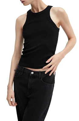 MANGO Boni Tank Top in Black at Nordstrom, Size Medium