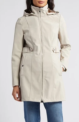 Via Spiga Water Repellent Hooded Softshell Jacket at Nordstrom,