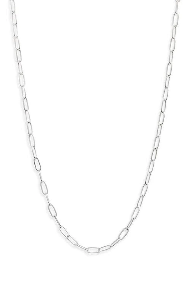 BP. Paper Clip Chain Necklace in Sterling Silver Dipped at Nordstrom