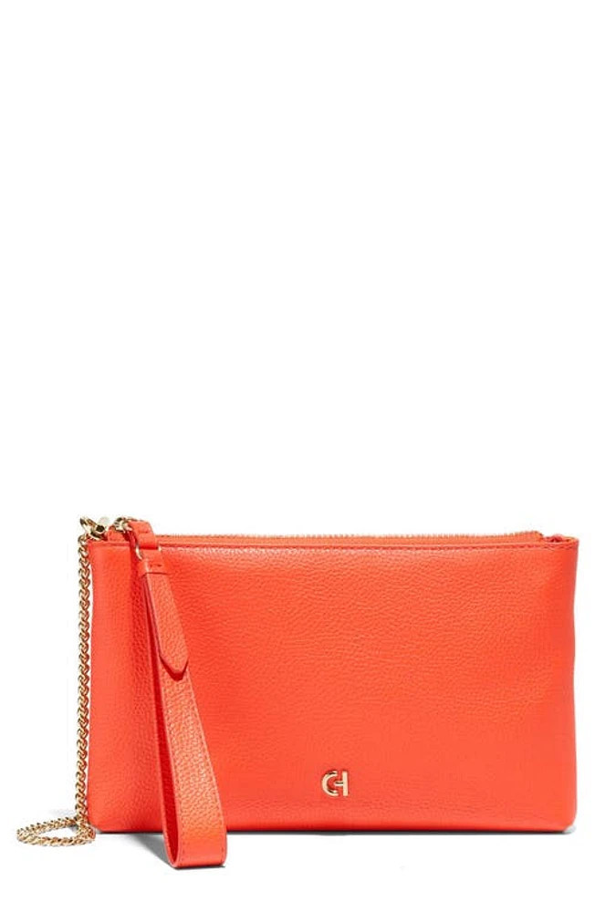 Cole Haan Essential Leather Wristlet in Nasturtium at Nordstrom