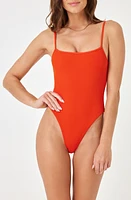 LSPACE Holly Rib One-Piece Swimsuit at Nordstrom,