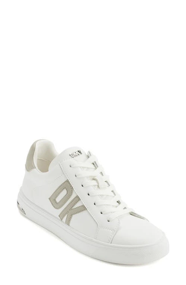 DKNY Logo Sneaker White/Grey at Nordstrom,