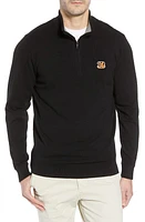 Cutter & Buck Cincinnati Bengals - Lakemont Regular Fit Quarter Zip Sweater in Black at Nordstrom, Size 2Xlt