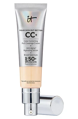 IT Cosmetics CC+ Color Correcting Full Coverage Cream SPF 50+ in Light at Nordstrom