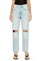 DL1961 Enora Ripped High Waist Cigarette Jeans Crystal Lake Distressed Vntg at Nordstrom,