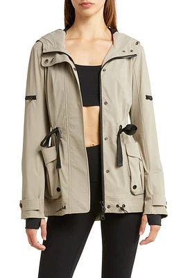 Blanc Noir Tectonic Hooded Jacket in Greige Sandalo at Nordstrom, Size Small