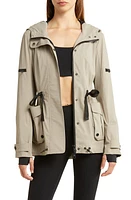 Blanc Noir Tectonic Hooded Jacket in Greige Sandalo at Nordstrom, Size Small