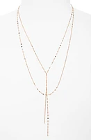 Lana Blake Lariat Necklace in Rose Gold at Nordstrom