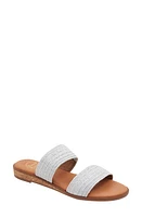 André Assous Galia Featherweights Slide Sandal Silver at Nordstrom,