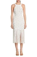 sandro Pocca Open Stitch Tank Sweater Dress in White at Nordstrom, Size 2