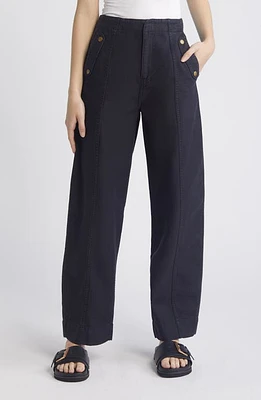 FRAME High Waist Barrel Leg Utility Pants Washed at Nordstrom,