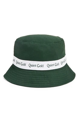 Quiet Golf Logo Golf Bucket Hat in Forest at Nordstrom