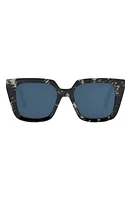 DiorMidnight S1I 53mm Square Sunglasses in Havana / at Nordstrom