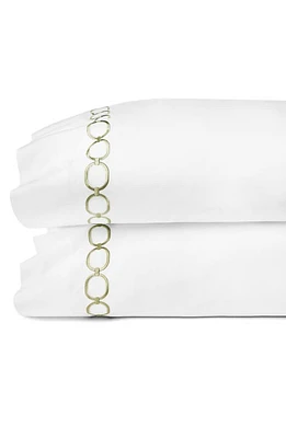 SFERRA Catina Set of 2 Pillowcases in White/Willow at Nordstrom