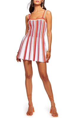 Ramy Brook Luisa Stripe Minidress Ivory Multistripe Sweaters at Nordstrom,