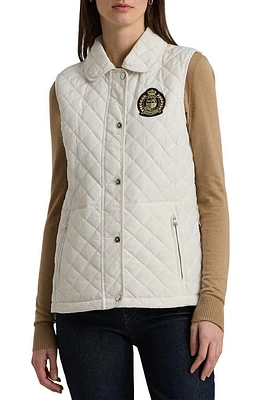 Lauren Ralph Quilted Snap Front Vest at Nordstrom,