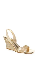 Lilly Pulitzer Carla Slingback Wedge Sandal Gold Metallic at Nordstrom,