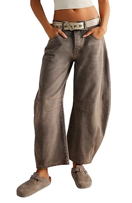 Free People Good Luck Barrel Leg Jeans Archive Grey at Nordstrom,