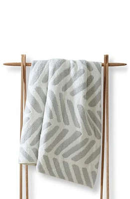 Sunday Citizen Chevron Throw Blanket in Cloud Grey - Off White at Nordstrom