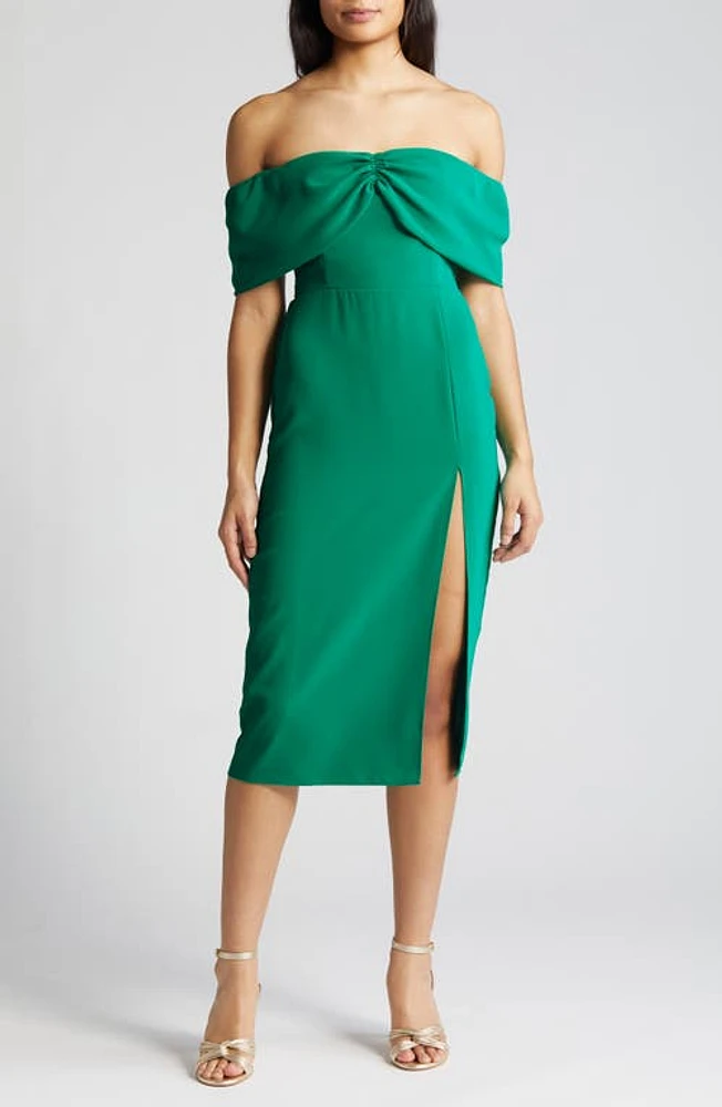 Amanda Uprichard Darien Off the Shoulder Cocktail Dress at Nordstrom,