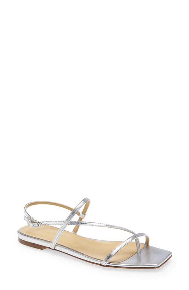 aeyde Ella Metallic Sandal Laminated at Nordstrom,