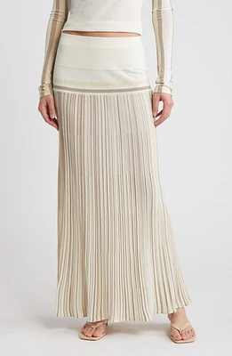 Faithfull the Brand Citara High Waist Knit Midi Skirt White at Nordstrom,